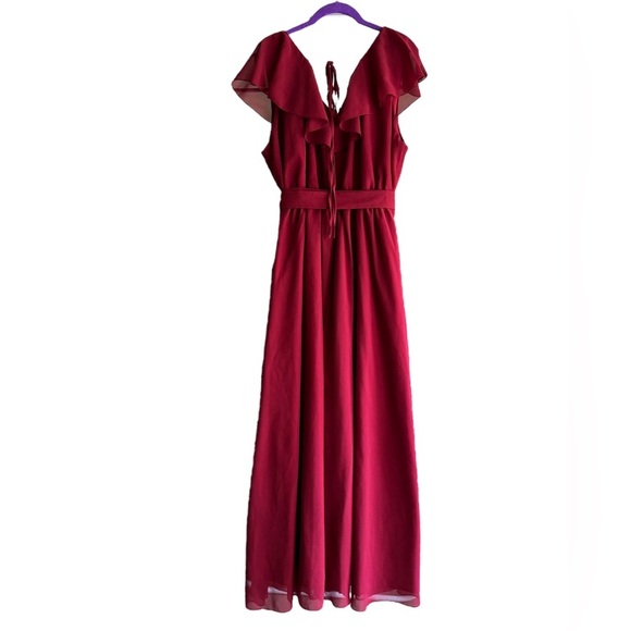 Women's Summer Maxi Dress with Ruffles and Wrap Size XL - Picture 4 of 8